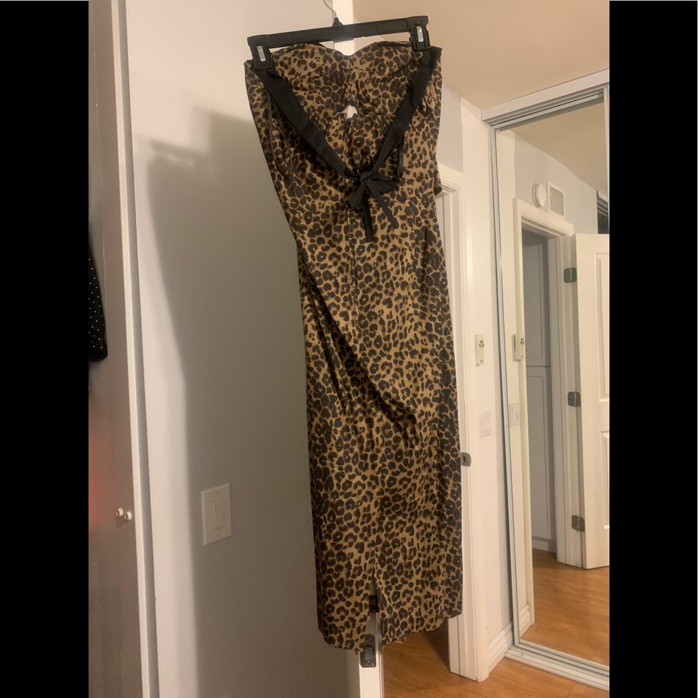 Stop Staring leopard Halter top dress